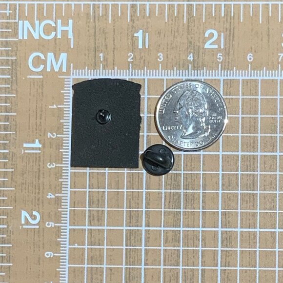 Dead Inside Skeleton With Coffee Enamel Pin Black White Red Punk Goth Funny - Picture 3 of 4